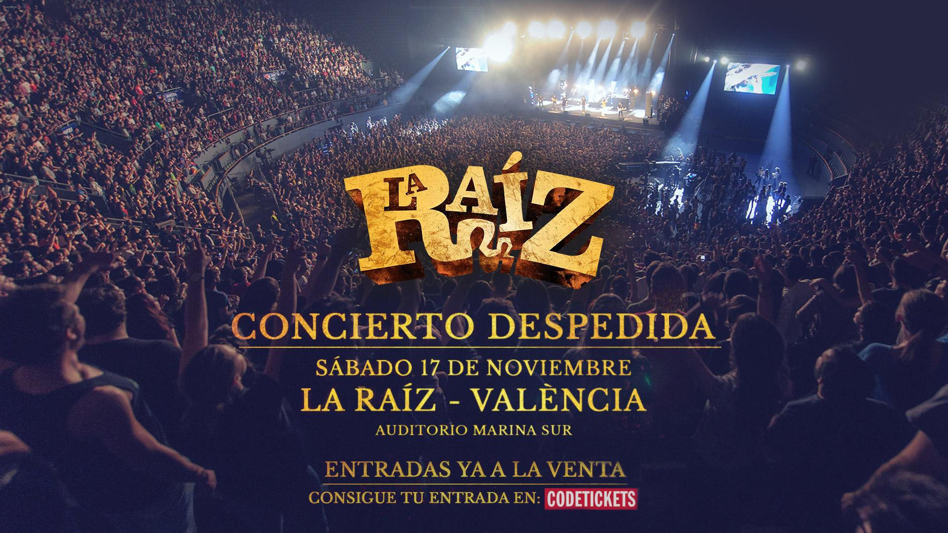 La despedida de La Raíz en Madrid ya está sin entradas a 4 meses vista… última llamada para BCN y Valencia!