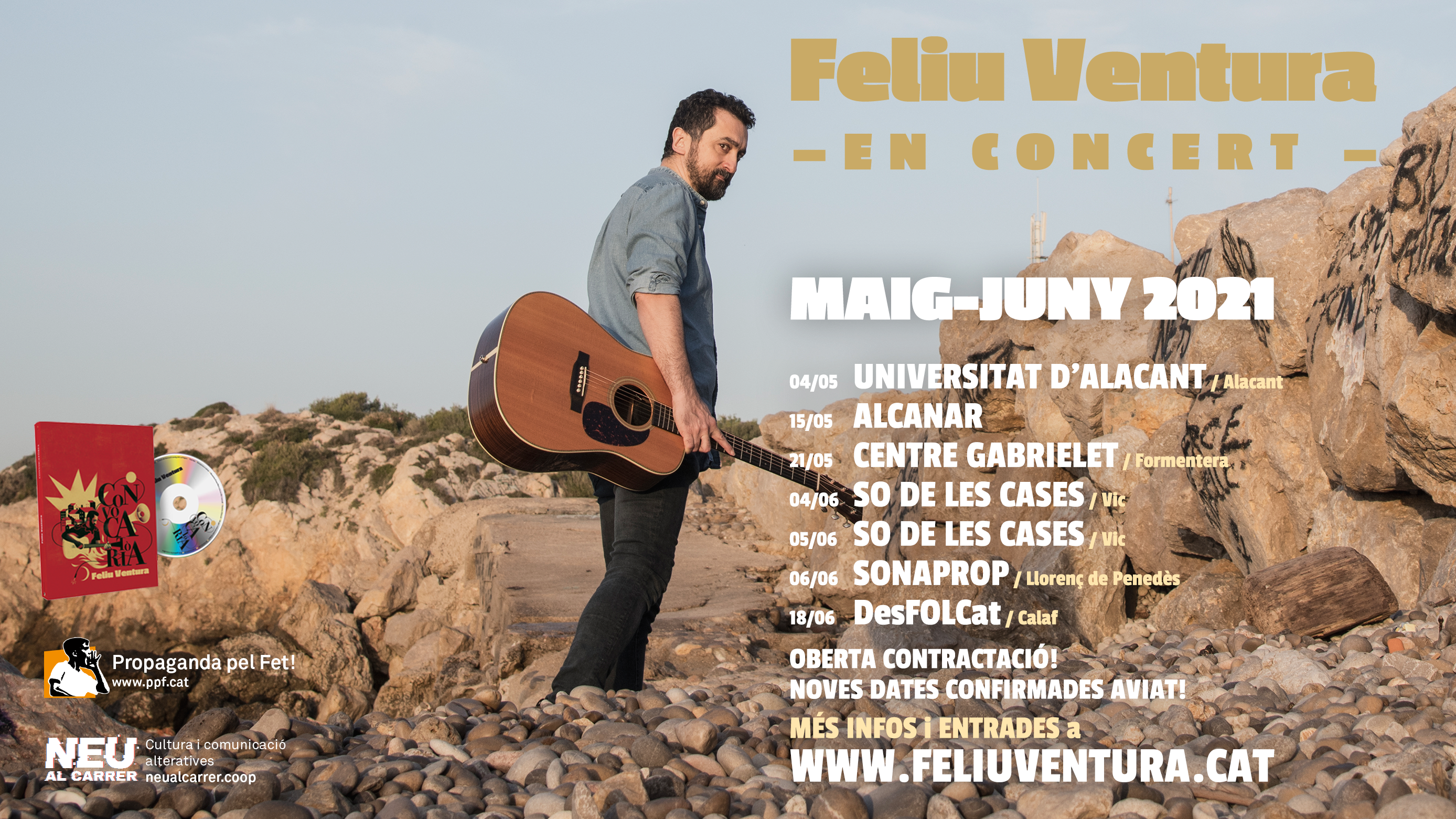 Feliu Ventura continua a la carretera presentant el seu darrer llibre-CD ‘Convocatòria’